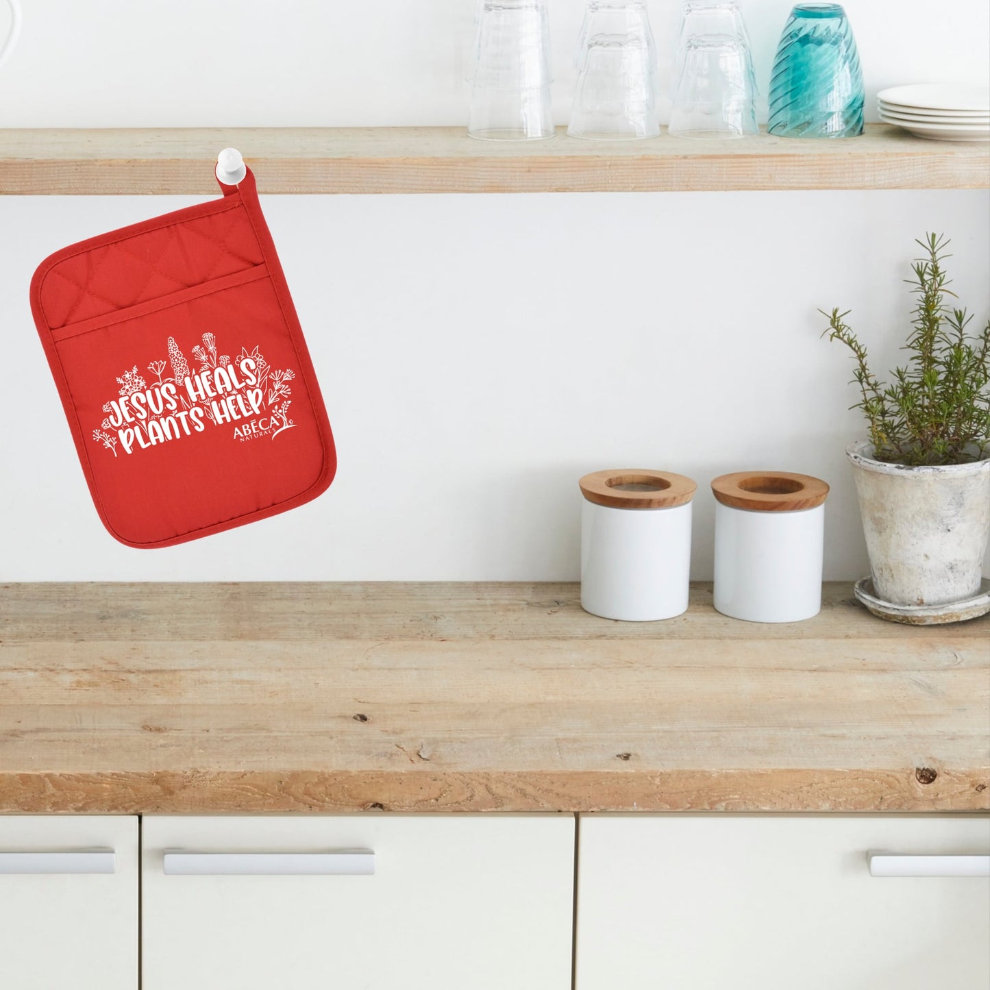 Jesus Heals Pot Holder