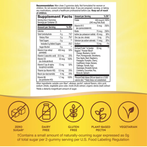 Men's Multi Vitamin (Sugar Free)