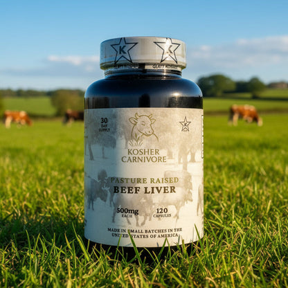Kosher Pasture Raised Beef Liver Capsules