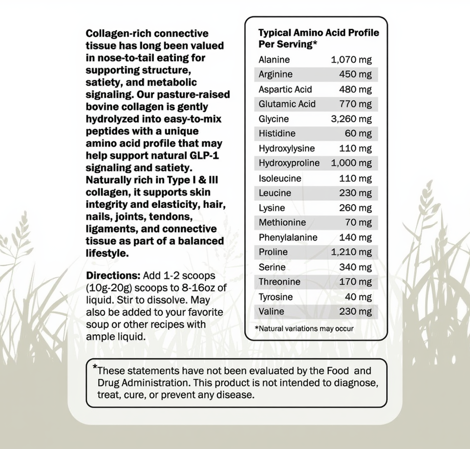 Kosher Pasture Raised Beef Collagen Peptides