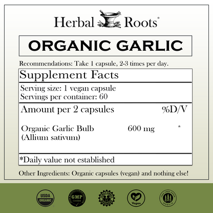 Organic Whole Bulb Garlic