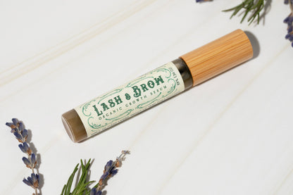 Organic Lash & Brow Serum with cold pressed castor oil and pearl powder
