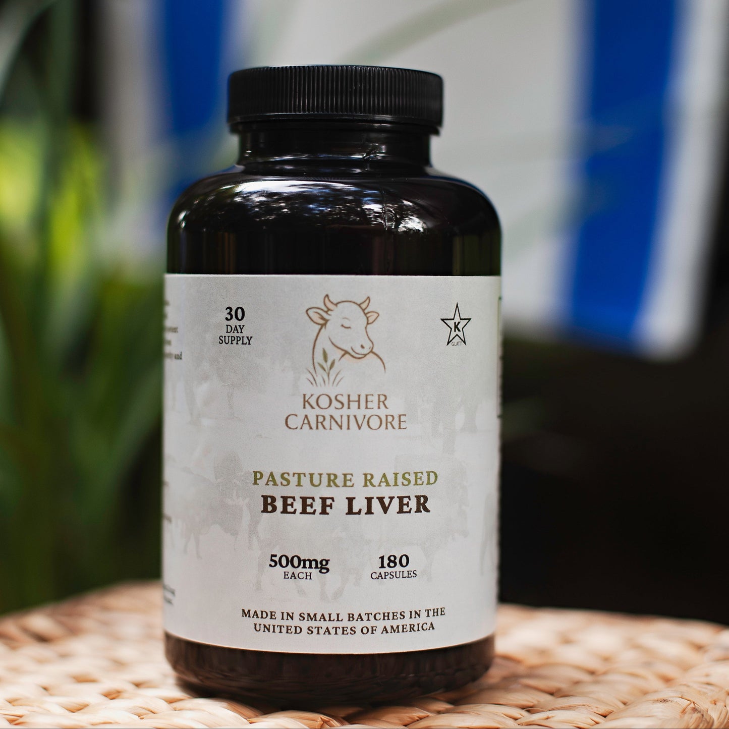 Kosher Pasture Raised Beef Liver Capsules