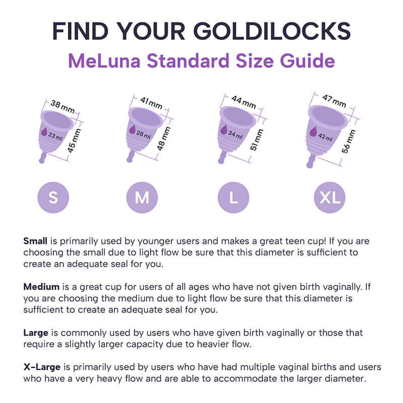 MeLuna Menstrual Cup -Me Luna- Ball Handle, Classic