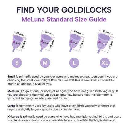 MeLuna Menstrual Cup -Me Luna- Ball Handle, Classic