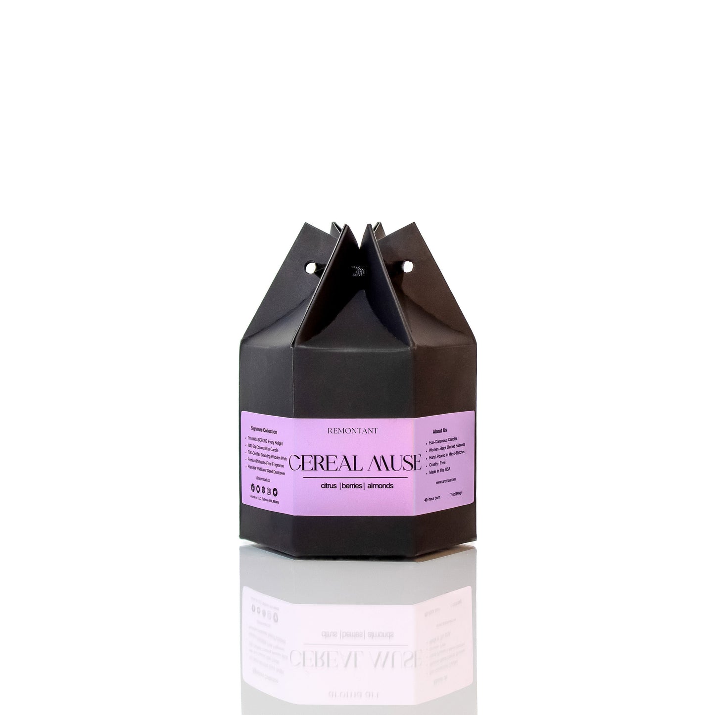 Cereal Muse Candle | Citrus ~ Berries ~ Almond | Wood Wick Candle