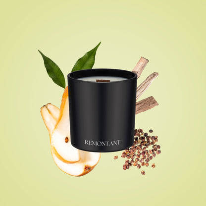 Anjou Pear Candle | Pear ~ Sumac ~ Guaiacwood | Wood Wick Candle