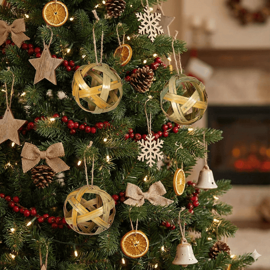 Bamboo Ornament | Handwoven | Decorative Ball