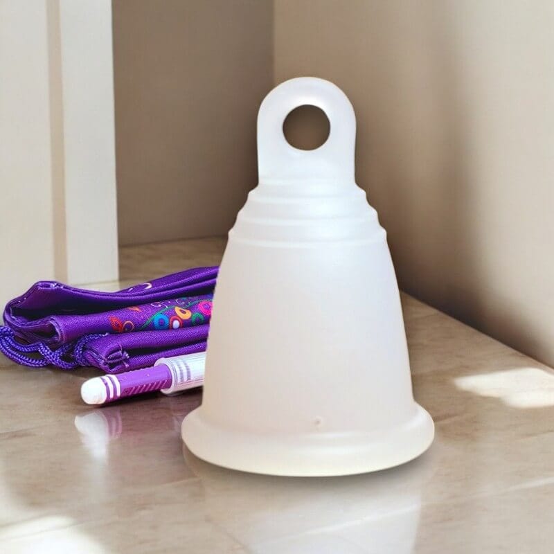 Small MeLuna Menstrual Cup for Teens, Ring Me Luna