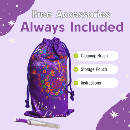 Small MeLuna Menstrual Cup for Teens, Ring Me Luna