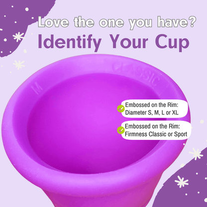 MeLuna Menstrual Cup -Me Luna- Ball Handle, Classic